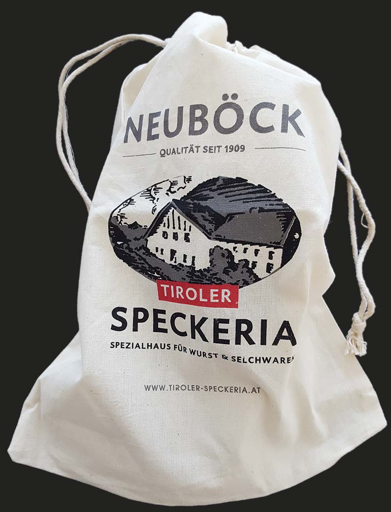 Jausensackerl Speckeria Innsbruck Familie Weber Tiroler Spezialitäten Tiroler Speck